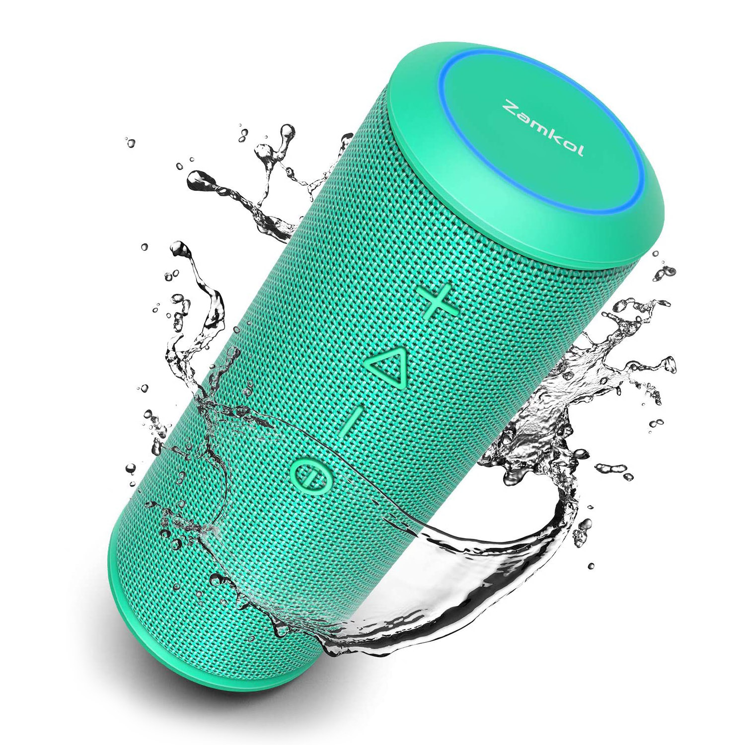 Zamkol Bluetooth Speaker IPX6 Waterproof 30W Bluetooth Speakers Portable Wireless 360 Degree Loud Stereo Sound and Enhanced X-Bass Built-in Mic for Home Party Outdoor Bluetooth 5.0 Dual Pairing